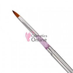 Pensula de unghii pentru constructie acril mov cu capac nr. 6 art PU34